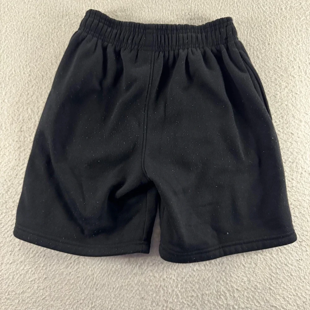 NBA‎ Fleece Shorts Boys Size 8 Black Elastic Waist Basketball Activewear Fleece